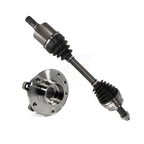 Kugel Front Left (Driver Side) CV Axle Drive Shaft And Complete Wheel Hub Bearing Assembly Kit For 2014-2018 Jeep Cherokee FWD with 2.4L Without Off Road Suspension KN7-101354