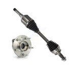 Kugel Front Left (Driver Side) CV Axle Drive Shaft And Complete Wheel Hub Bearing Assembly Kit For Chevrolet Malibu Buick LaCrosse KN7-101357