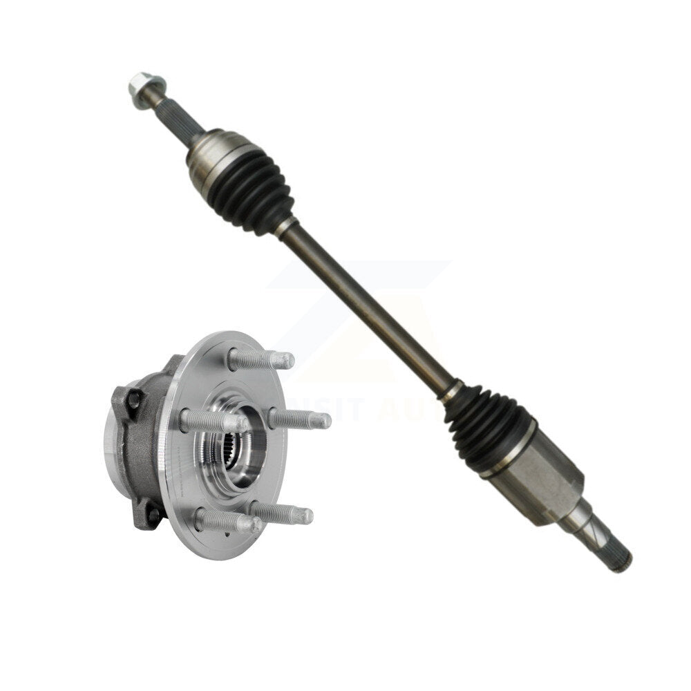 Kugel Front Left (Driver Side) CV Axle Drive Shaft And Complete Wheel Hub Bearing Assembly Kit For Tesla X AWD with BATTERY EV (EV BEV) engine KN7-101358
