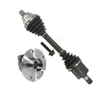 Kugel Front Left (Driver Side) CV Axle Drive Shaft And Complete Wheel Hub Bearing Assembly Kit For Volkswagen Tiguan Sport Utility with FWD AWD KN7-101360