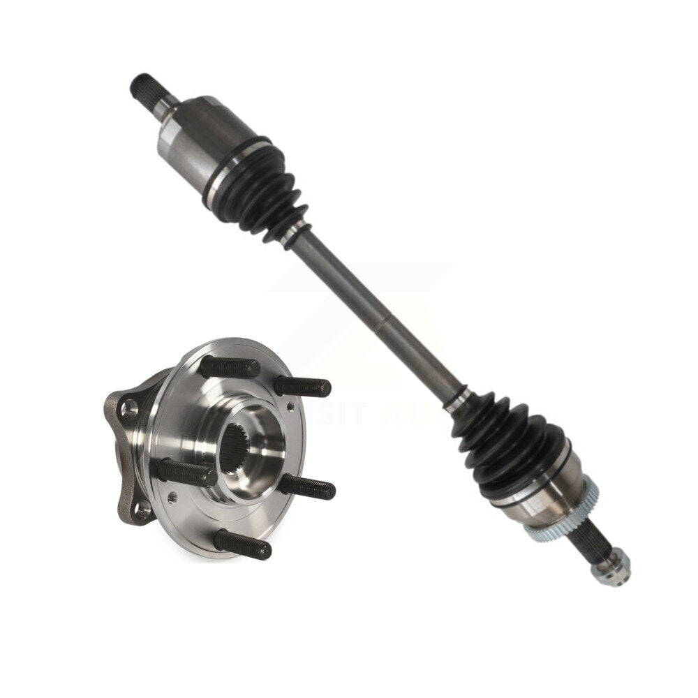 Kugel Front Left (Driver Side) CV Axle Drive Shaft And Complete Wheel Hub Bearing Assembly Kit For 2015-2021 Kia Sedona FWD with 3.3L Automatic transmission KN7-101365