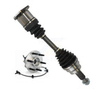 Kugel Front Left (Driver Side) CV Axle Drive Shaft And Complete Wheel Hub Bearing Assembly Kit For Chevrolet Express 1500 GMC Savana 2500 AWD KN7-101366