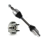 Kugel Front Left (Driver Side) CV Axle Drive Shaft And Complete Wheel Hub Bearing Assembly Kit For 2002-2005 Dodge Ram 1500 4WD with 2-Wheel ABS With 5 Lug Wheels KN7-101368