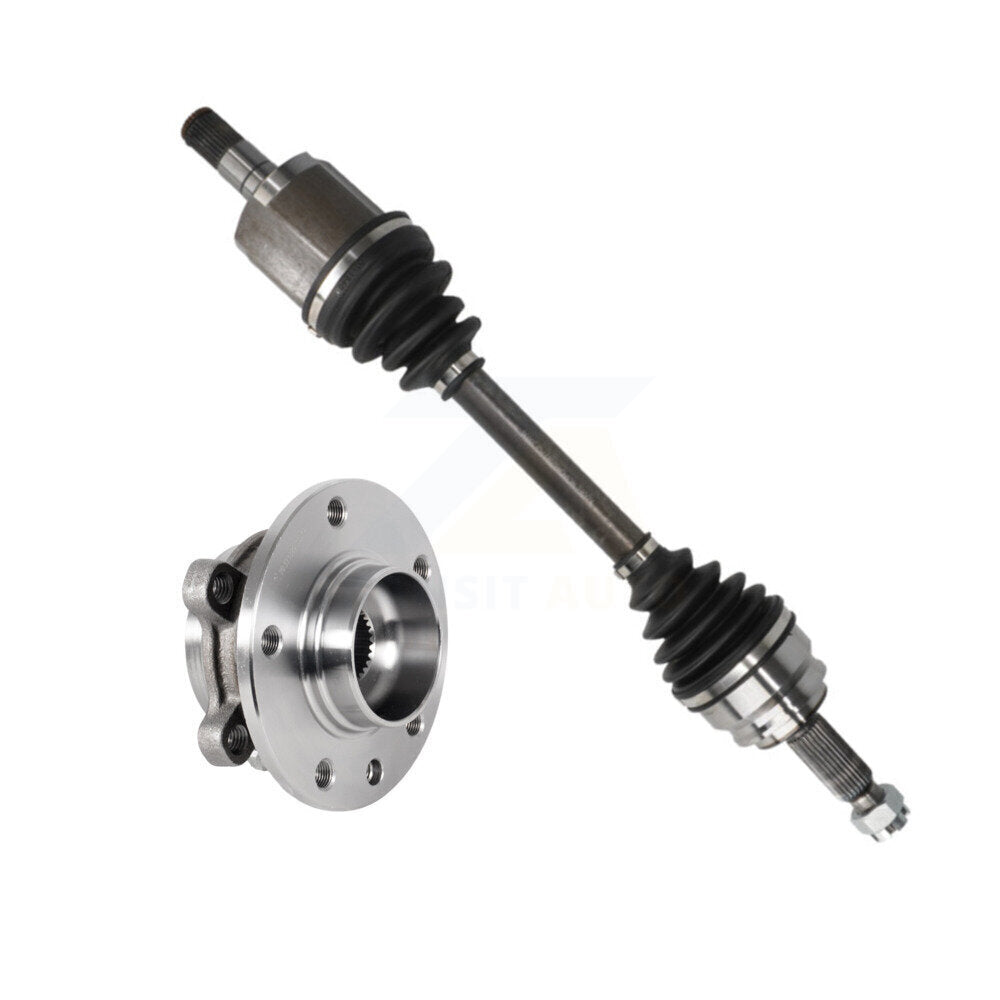 Kugel Front Left (Driver Side) CV Axle Drive Shaft And Hub Bearing Kit For 2017 Jeep Compass MP body code with Sport Utility FWD/4WD Naturally Aspirated GAS engine Automatic transmission KN7-101369