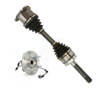 Kugel Front Left (Driver Side) CV Axle Drive Shaft And Complete Wheel Hub Bearing Assembly Kit For 2004 Nissan Pathfinder 4WD KN7-101373