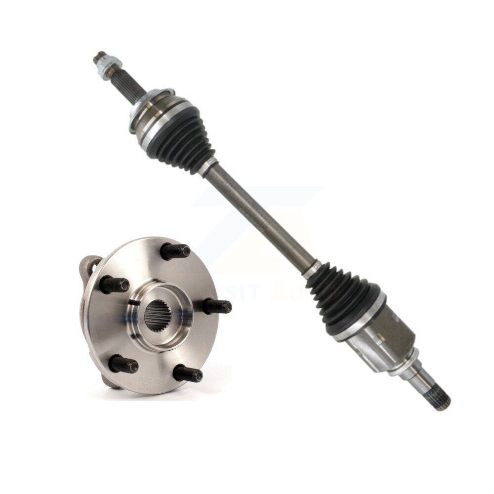 Kugel Front Left (Driver Side) CV Axle Drive Shaft And Complete Wheel Hub Bearing Assembly Kit For Toyota Corolla iM Scion Hatchback with FWD 1.8L KN7-101374
