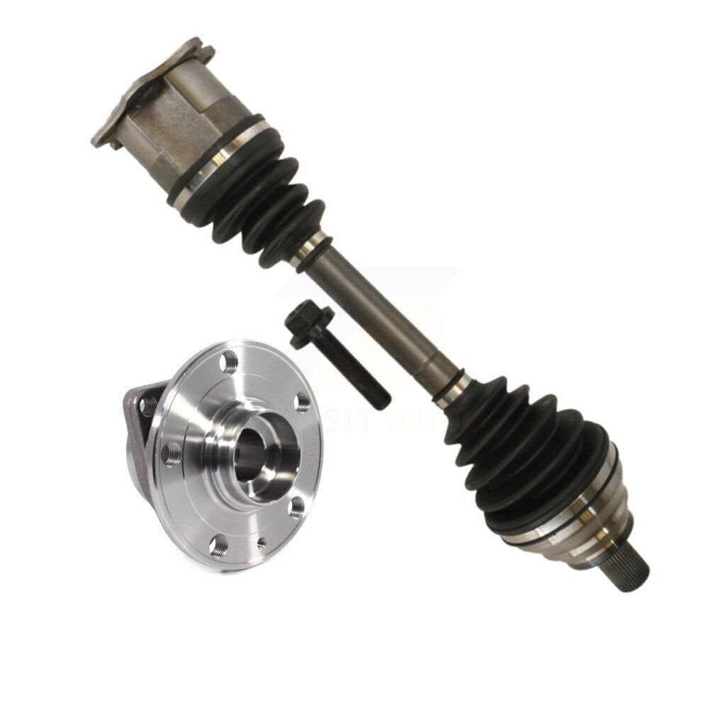 Kugel Front Left (Driver Side) CV Axle Drive Shaft And Hub Bearing Assembly Kit For 2015-2016 Audi A3 2.0L with DIESEL engine Automatic Dual Clutch transmission With 85mm Pilot Diameter KN7-101379