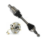 Kugel Front Left (Driver Side) CV Axle Drive Shaft And Complete Wheel Hub Bearing Assembly Kit For 1995-1996 Oldsmobile Aurora 4.0L KN7-101380