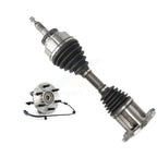 Kugel Front Left (Driver Side) CV Axle Drive Shaft And Complete Wheel Hub Bearing Assembly Kit For 2005 Ford F-150 4WD With 6 Lug Wheels To 11 28 04 KN7-101382