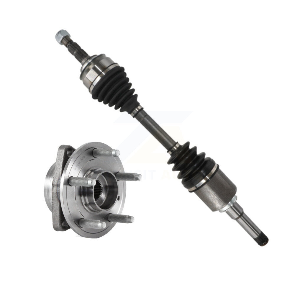 Kugel Front Left (Driver Side) CV Axle Drive Shaft And Complete Wheel Hub Bearing Assembly Kit For 2016 Chevrolet Cruze 1.4L with Automatic transmission VIN P (4th Digit Limited) KN7-101385