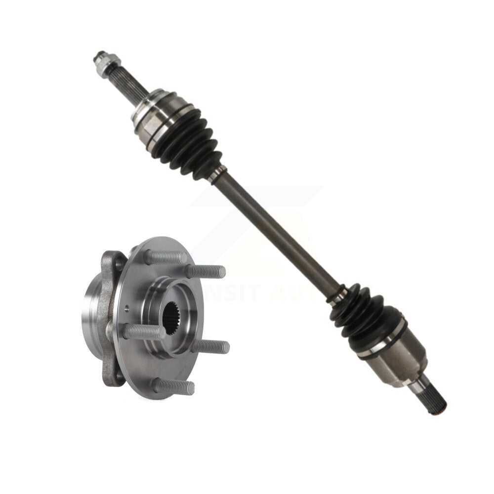 Kugel Front Left (Driver Side) CV Axle Drive Shaft And Complete Wheel Hub Bearing Assembly Kit For Hyundai Elantra GT 2.0L with Automatic transmission KN7-101387