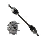Kugel Front Left (Driver Side) CV Axle Drive Shaft And Complete Wheel Hub Bearing Assembly Kit For 2017 Hyundai Elantra GT 2.0L with Manual transmission KN7-101388