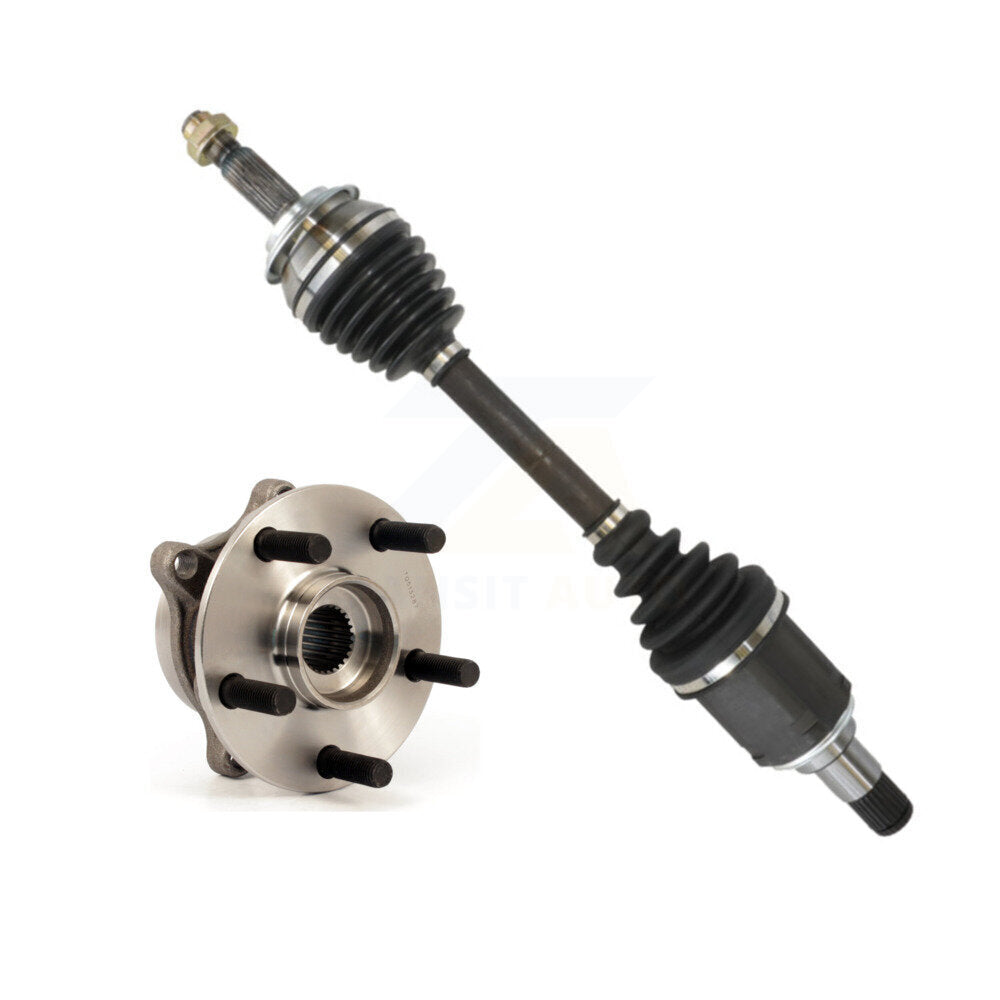 Kugel Front Left (Driver Side) CV Axle Drive Shaft And Complete Wheel Hub Bearing Assembly Kit For Toyota Prius Lexus CT200h Plug-In KN7-101392