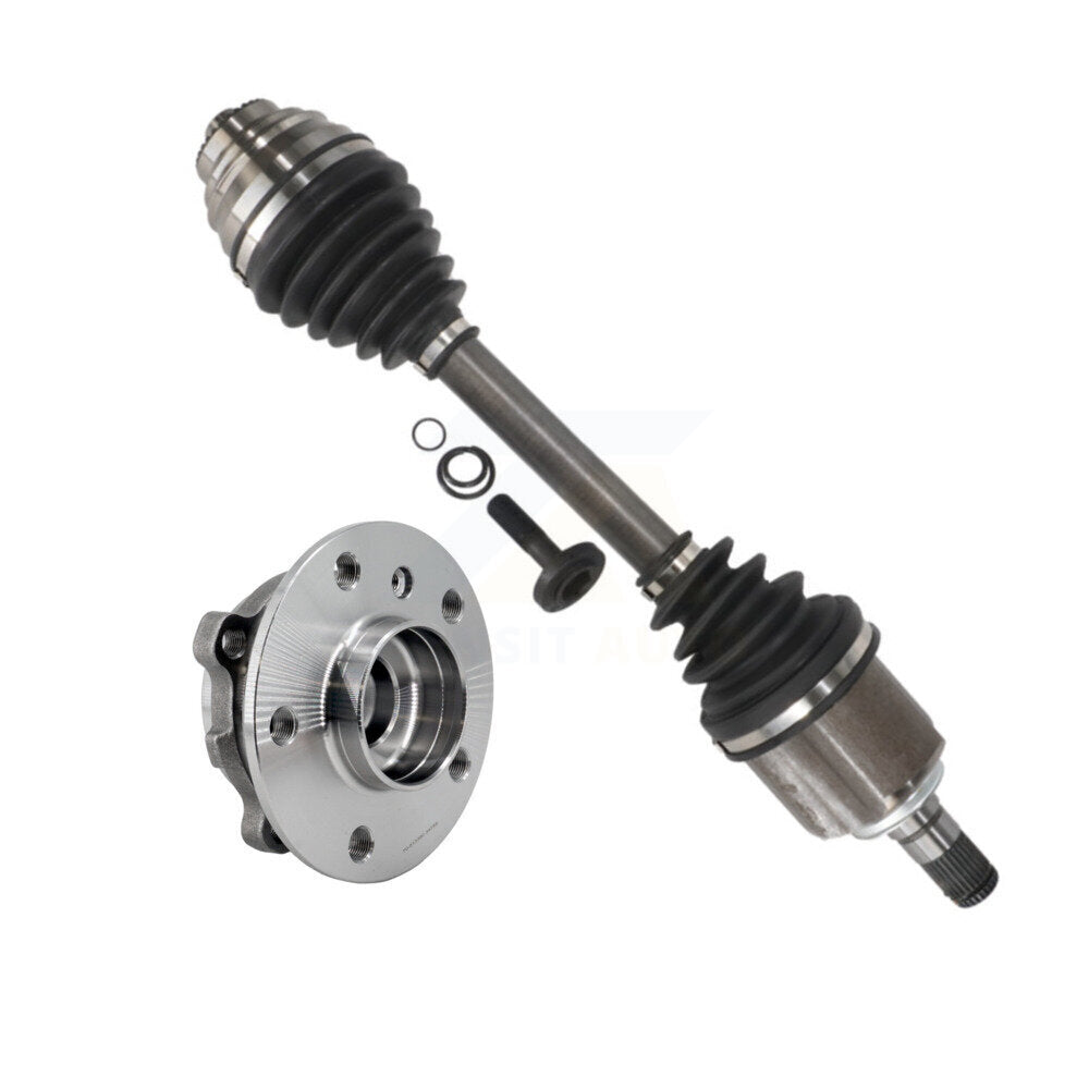 Kugel Front Left (Driver Side) CV Axle Drive Shaft And Complete Wheel Hub Bearing Assembly Kit For BMW X1 Mini Cooper Countryman Clubman X2 KN7-101394
