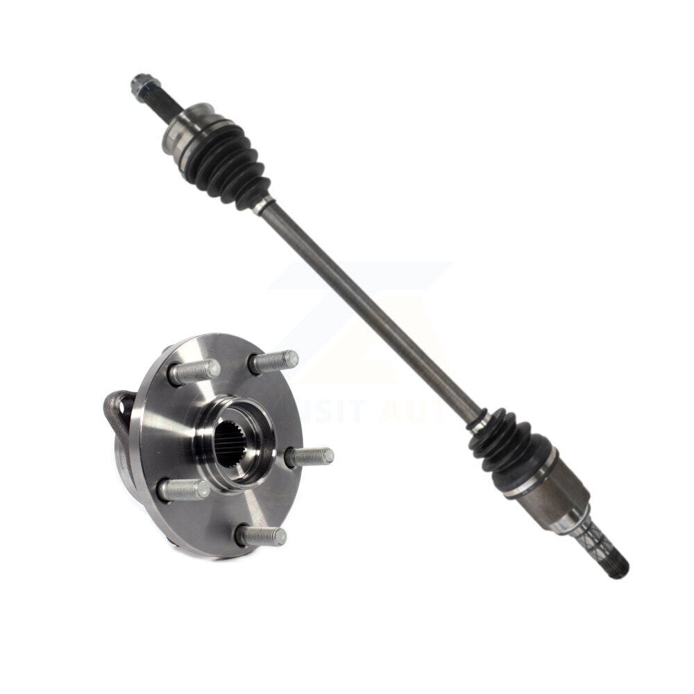 Kugel Front Left (Driver Side) CV Axle Drive Shaft And Complete Wheel Hub Bearing Assembly Kit For 2006-2007 Subaru B9 Tribeca KN7-101401