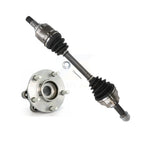 Kugel Front Left (Driver Side) CV Axle Drive Shaft And Complete Wheel Hub Bearing Assembly Kit For 2003-2007 Nissan Murano FWD AWD KN7-101405