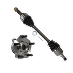 Kugel Front Left (Driver Side) CV Axle Drive Shaft And Complete Wheel Hub Bearing Assembly Kit For Nissan Sentra KN7-101417