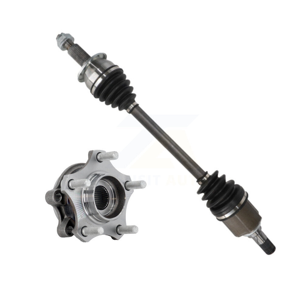 Kugel Front Left (Driver Side) CV Axle Drive Shaft And Complete Wheel Hub Bearing Assembly Kit For 2019-2023 Nissan Altima 2.5L with Automatic CVT transmission KN7-101418