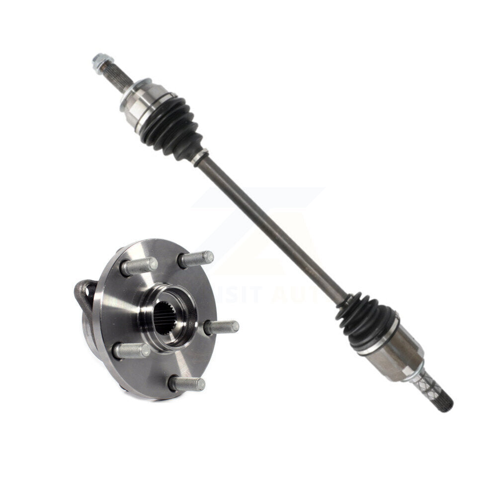 Kugel Front Left (Driver Side) CV Axle Drive Shaft And Complete Wheel Hub Bearing Assembly Kit For Subaru Forester Sport Utility KN7-101419