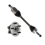 Kugel Front Left (Driver Side) CV Axle Drive Shaft And Complete Wheel Hub Bearing Assembly Kit For Toyota RAV4 Avalon KN7-101420