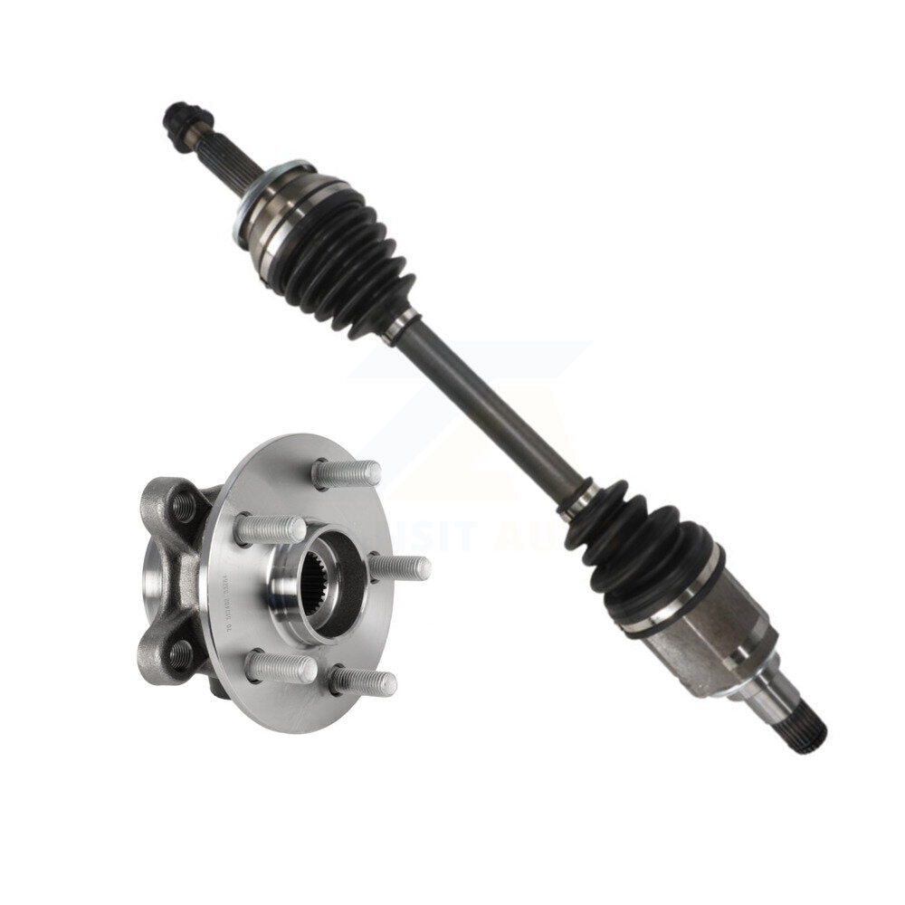 Kugel Front Left (Driver Side) CV Axle Drive Shaft And Complete Wheel Hub Bearing Assembly Kit For Toyota Corolla Prius Prime KN7-101421