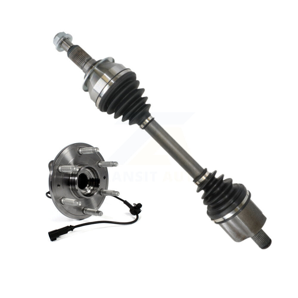 Kugel Front Left (Driver Side) CV Axle Drive Shaft And Complete Wheel Hub Bearing Assembly Kit For 2019 Chevrolet Silverado 1500 LD 4WD Mexico Built w o opt Z7X (Lift Package) KN7-101422