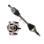 Kugel Front Left (Driver Side) CV Axle Drive Shaft And Complete Wheel Hub Bearing Assembly Kit For 2009-2014 Nissan Murano FWD AWD KN7-101429