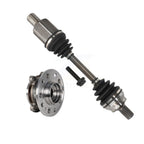 Kugel Front Left (Driver Side) CV Axle Drive Shaft And Complete Wheel Hub Bearing Assembly Kit For 2017 Mercedes-Benz E400 Coupe with AWD (Coupe Convertible) 207 Type KN7-101432