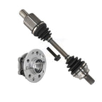 Kugel Front Left (Driver Side) CV Axle Drive Shaft And Complete Wheel Hub Bearing Assembly Kit For 2017 Mercedes-Benz E400 Base with Coupe RWD (Coupe Convertible) 207 Type AWD KN7-101433