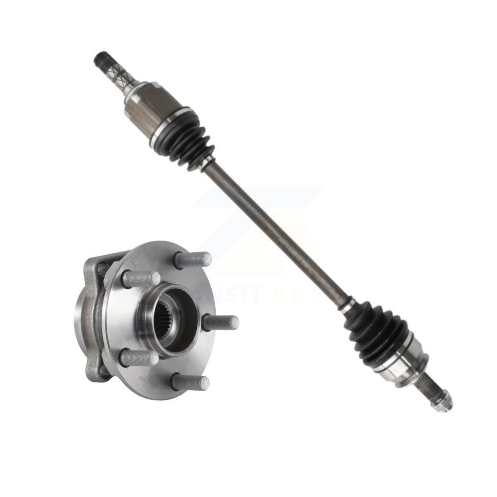 Kugel Front Left (Driver Side) CV Axle Drive Shaft And Complete Wheel Hub Bearing Assembly Kit For Subaru Crosstrek XV KN7-101436