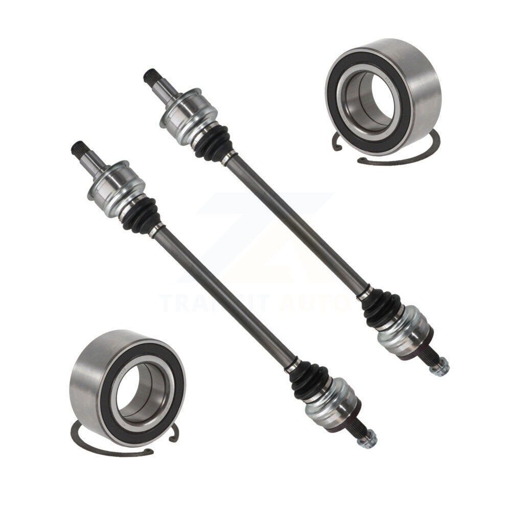 Kugel Rear CV Axle Drive Shaft] Complete Assembly And Wheel Bearing Kit For 2008-2009 Mercedes-Benz C230 204 Type - Left Right Side (Driver Passenger) KN7-101439