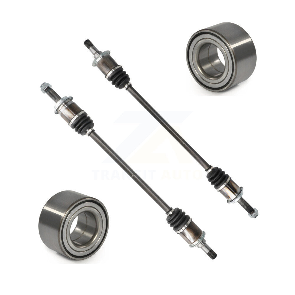 Kugel Rear CV Axle Drive Shaft] Complete Assembly And Wheel Bearing Kit For Honda CR-V Primary Design - Left Right Side (Driver Passenger) KN7-101441