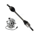 Kugel Rear Left (Driver Side) CV Axle Drive Shaft And Complete Wheel Hub Bearing Assembly Kit For Ford Expedition Lincoln Navigator KN7-101442