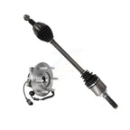 Kugel Rear Left (Driver Side) CV Axle Drive Shaft And Complete Wheel Hub Bearing Assembly Kit For Ford Expedition Lincoln Navigator KN7-101445