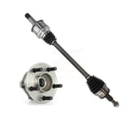 Kugel Rear Left (Driver Side) CV Axle Drive Shaft And Complete Wheel Hub Bearing Assembly Kit For 2009 Chrysler 300 Dodge Charger With 27 Splines Performance Brakes AWD with 5.7L/3.5L KN7-101452
