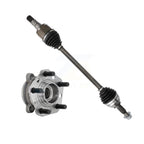 Kugel Rear Left (Driver Side) CV Axle Drive Shaft And Complete Wheel Hub Bearing Assembly Kit For 2017-2023 Tesla 3 Sedan with BATTERY EV (EV BEV) engine With 142mm Flange KN7-101455