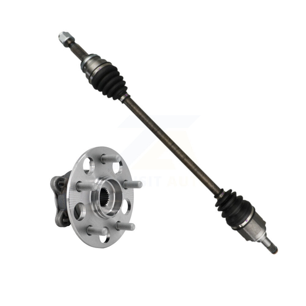 Kugel Rear Left (Driver Side) CV Axle Drive Shaft And Complete Wheel Hub Bearing Assembly Kit For Toyota RAV4 Camry Lexus ES250 KN7-101466