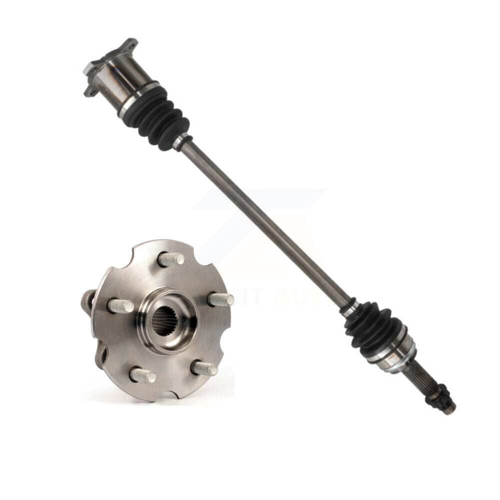 Kugel Rear Left (Driver Side) CV Axle Drive Shaft And Complete Wheel Hub Bearing Assembly Kit For Toyota RAV4 Lexus NX300h AWD with 2.5L FULL HYBRID EV-GAS (FHEV) engine KN7-101467
