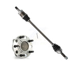 Kugel Rear Right (Passenger Side) CV Axle Drive Shaft And Complete Wheel Hub Bearing Assembly Kit For 2009 Dodge Caliber FWD with Non-ABS KN7-101478