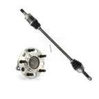 Kugel Rear Right (Passenger Side) CV Axle Drive Shaft And Complete Wheel Hub Bearing Assembly Kit For 2009 Dodge Caliber FWD with 4-Wheel ABS KN7-101479