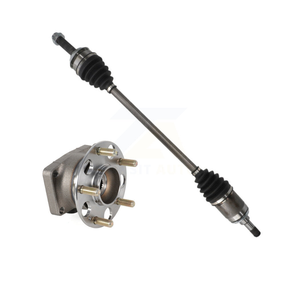 Kugel Rear Right (Passenger Side) CV Axle Drive Shaft And Complete Wheel Hub Bearing Assembly Kit For 2016-2022 Honda HR-V AWD KN7-101483