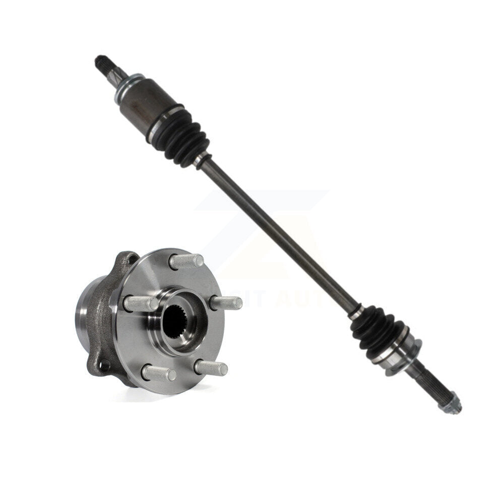 Kugel Rear Right (Passenger Side) CV Axle Drive Shaft And Complete Wheel Hub Bearing Assembly Kit For Subaru Forester KN7-101489