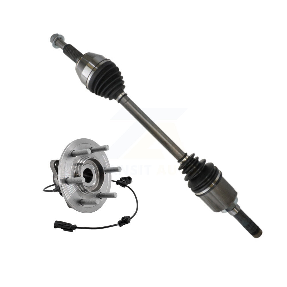 Kugel Rear Right (Passenger Side) CV Axle Drive Shaft And Complete Wheel Hub Bearing Assembly Kit For 2018-2021 Ford Expedition Lincoln Navigator KN7-101490