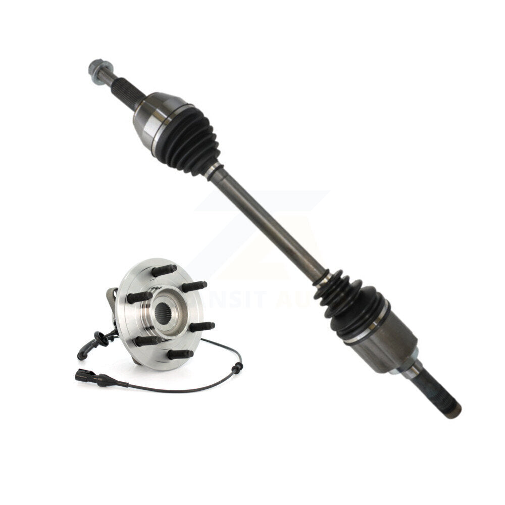 Kugel Rear Right (Passenger Side) CV Axle Drive Shaft And Complete Wheel Hub Bearing Assembly Kit For 2003-2006 Ford Expedition Lincoln Navigator 9.75 In. Ring Gear KN7-101493