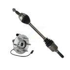 Kugel Rear Right (Passenger Side) CV Axle Drive Shaft And Complete Wheel Hub Bearing Assembly Kit For Ford Expedition Lincoln Navigator KN7-101495
