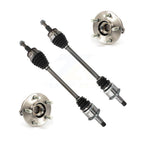 Kugel Rear CV Axle Drive Shaft And Complete Wheel Hub Bearing Assembly Kit For Dodge Chrysler 300 Charger Challenger - Left Right Side (Driver Passenger) KN7-101496