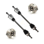 Kugel Rear CV Axle Drive Shaft And Complete Wheel Hub Bearing Assembly Kit For Dodge Chrysler 300 Charger Challenger - Left Right Side (Driver Passenger) KN7-101497