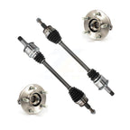 Kugel Rear CV Axle Drive Shaft And Complete Wheel Hub Bearing Assembly Kit For Dodge Challenger SXT with RWD 3.6L Automatic transmission - Left Right Side (Driver Passenger) KN7-101498