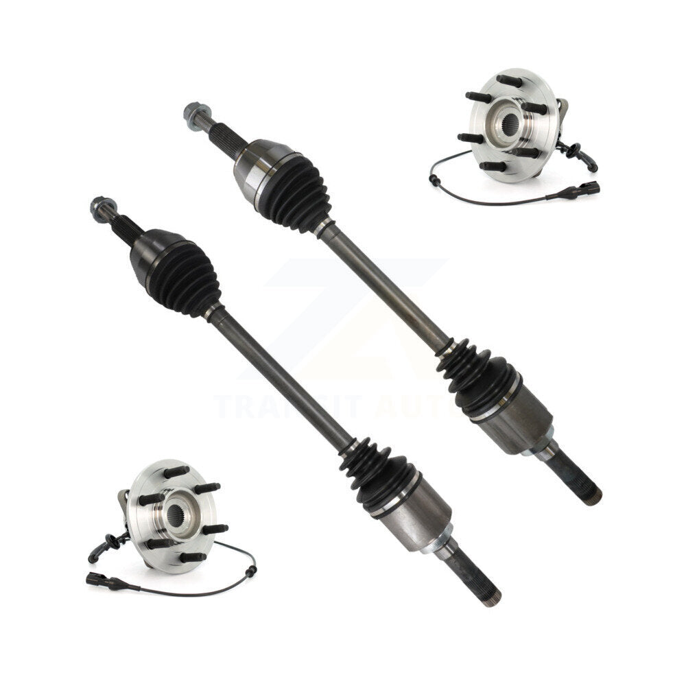 Kugel Rear CV Axle Drive Shaft And Complete Wheel Hub Bearing Assembly Kit For 2003-2006 Ford Expedition Lincoln Navigator 9.75 In. Ring Gear - Left Right Side (Driver Passenger) KN7-101504