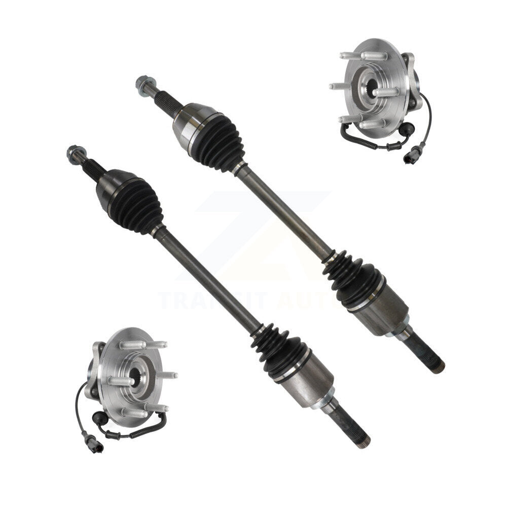Kugel Rear CV Axle Drive Shaft And Complete Wheel Hub Bearing Assembly Kit For Ford Expedition Lincoln Navigator 9.75 In. Ring Gear - Left Right Side (Driver Passenger) KN7-101505